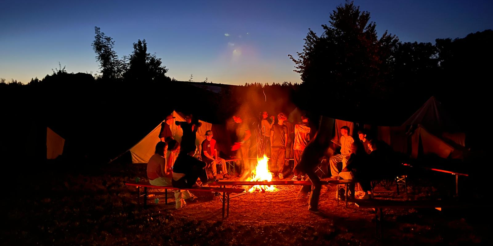 Zeltlager Lagerfeuer